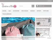 Tablet Screenshot of grainedenvie.com